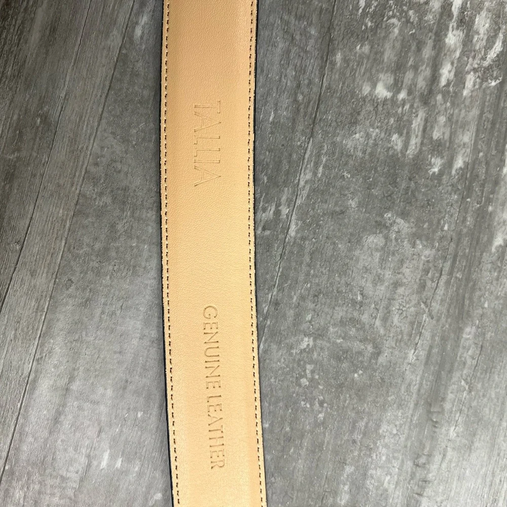 Tallia Navy Blue Leather Belt 38 - Picture 7 of 7